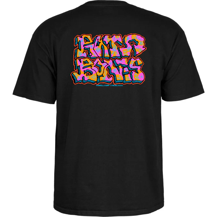 Powell Peralta Rat Bones Graffiti T-Shirt - Black - Image 3