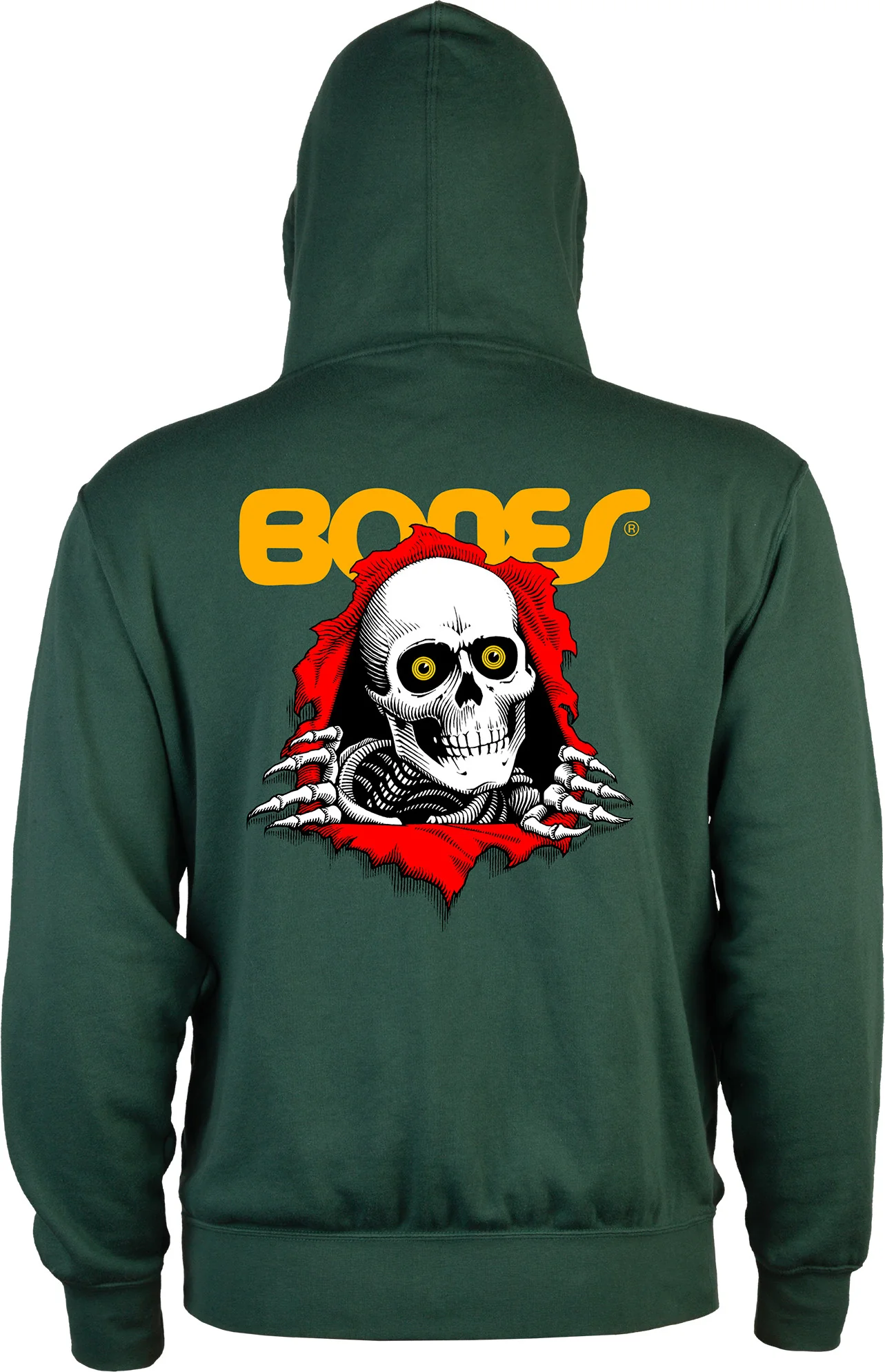 Powell Peralta Ripper Lightweight Zipper Hooded Sweatshirt - Alpine Green - Image 3