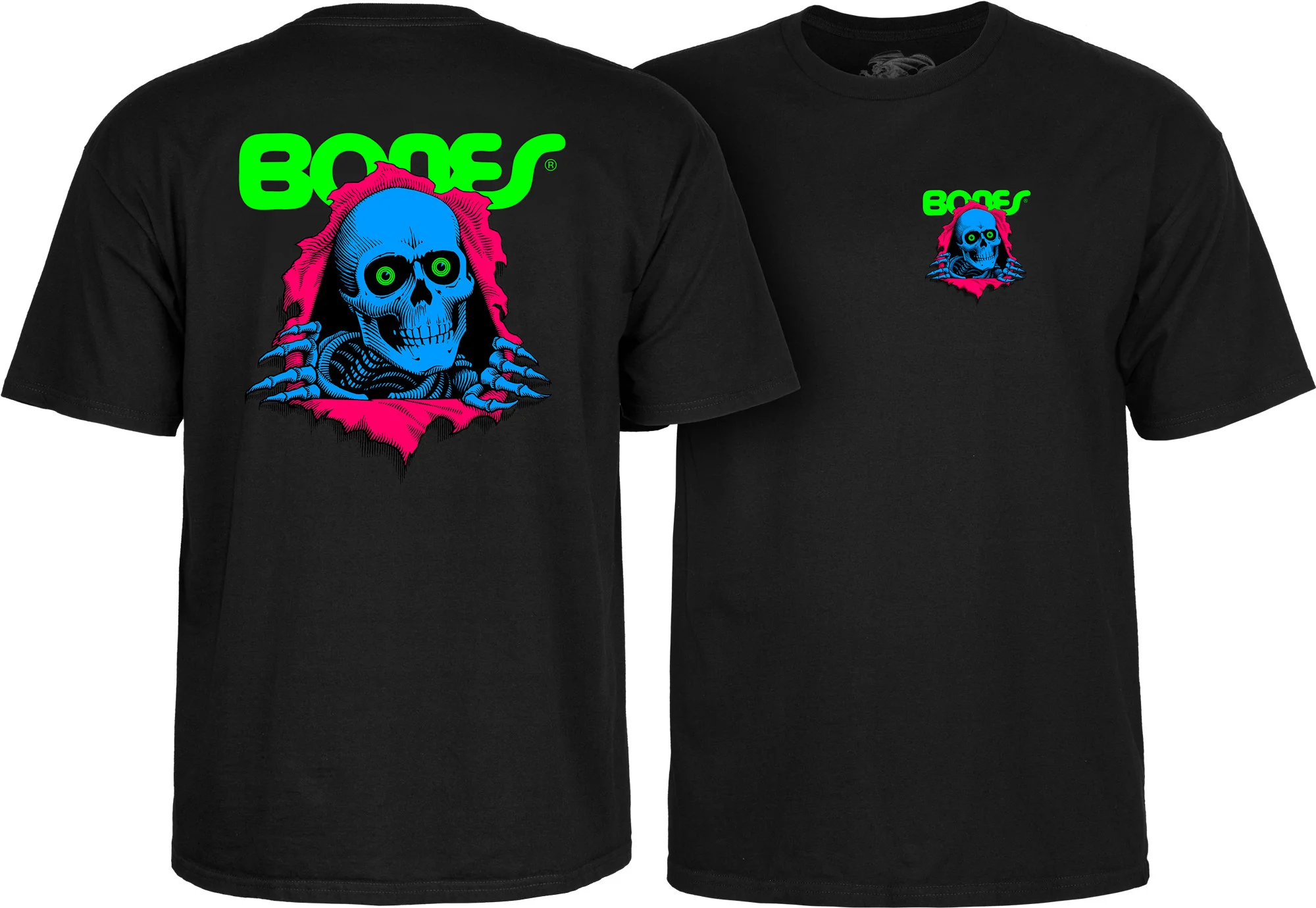 Powell Peralta Ripper T-Shirt - Blacklight Black - Image 3