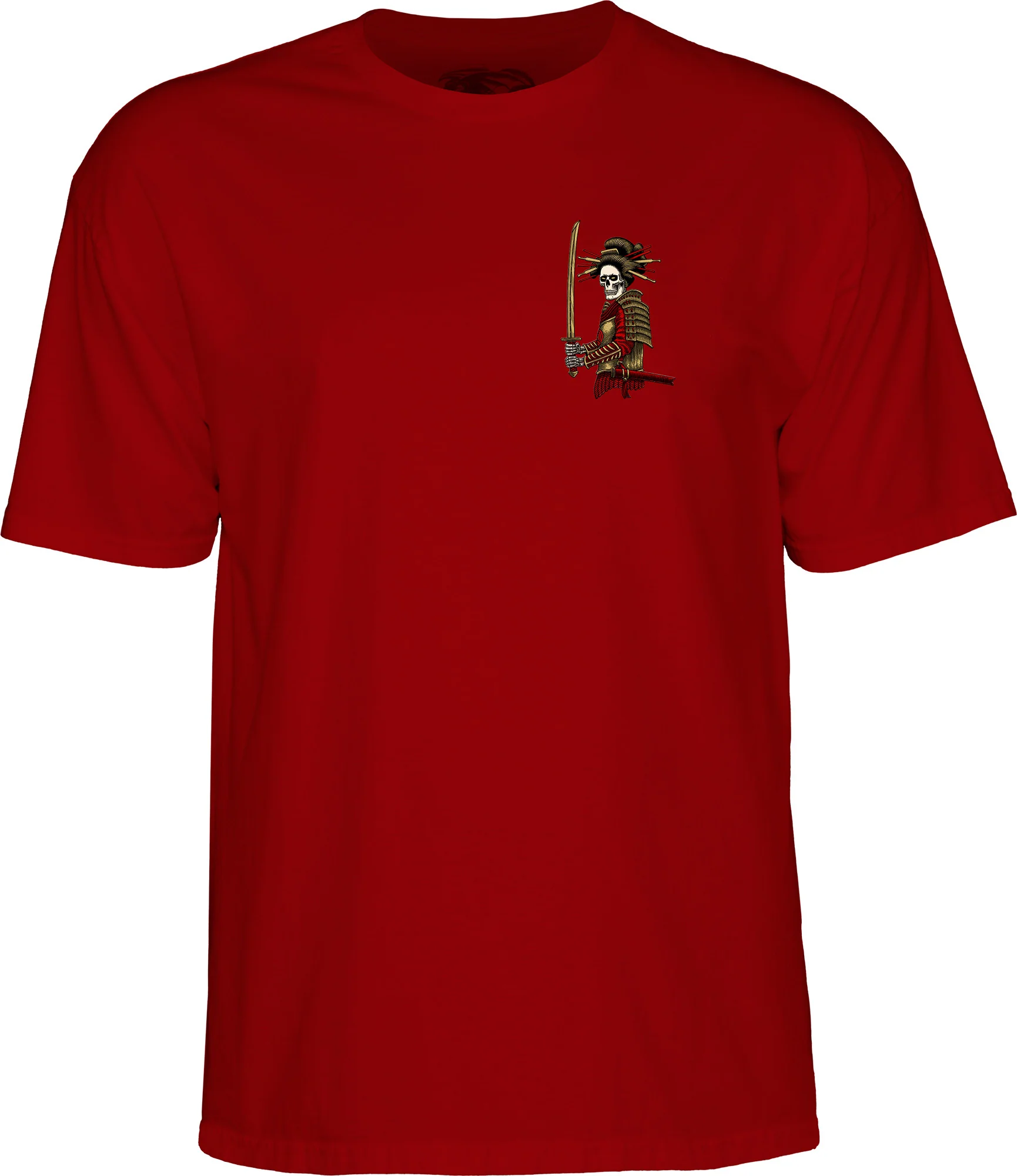 Powell Peralta Sakura Yosozumi Onna-Bugeisha T-shirt - Burgundy - Image 2
