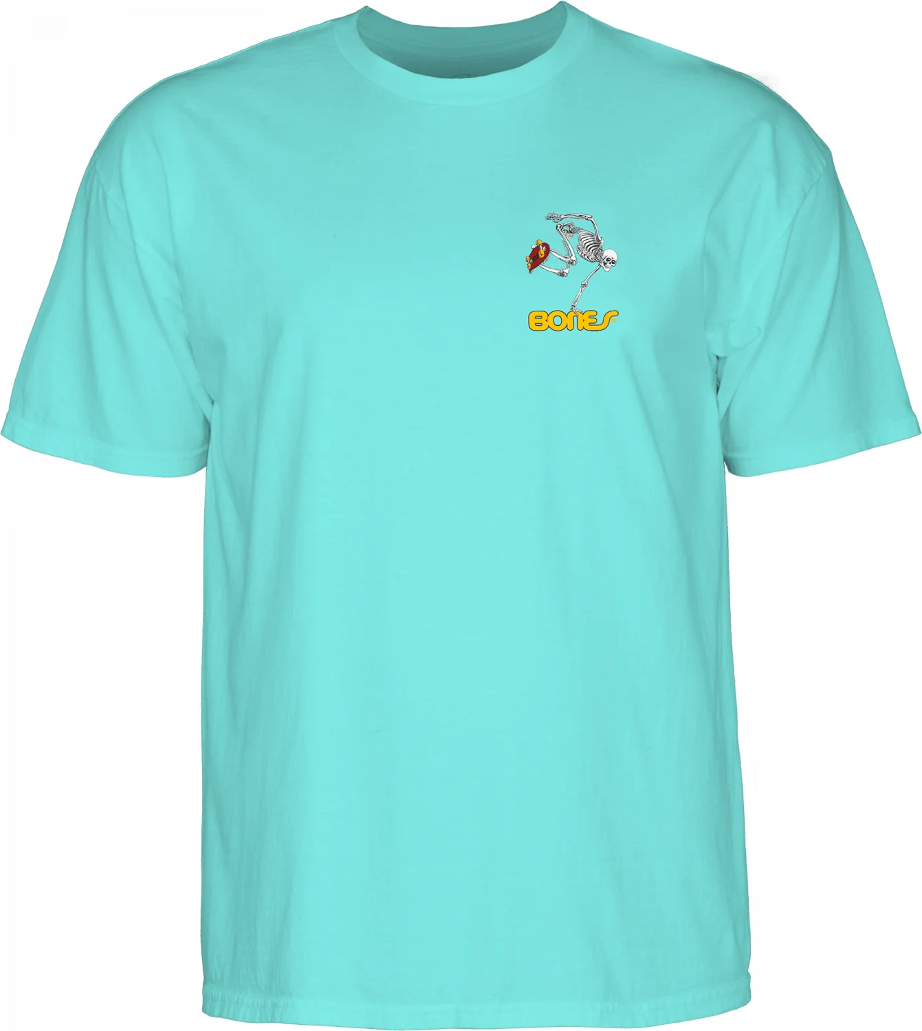 Powell Peralta Skateboarding Skeleton T-shirt - Celadon - Image 3