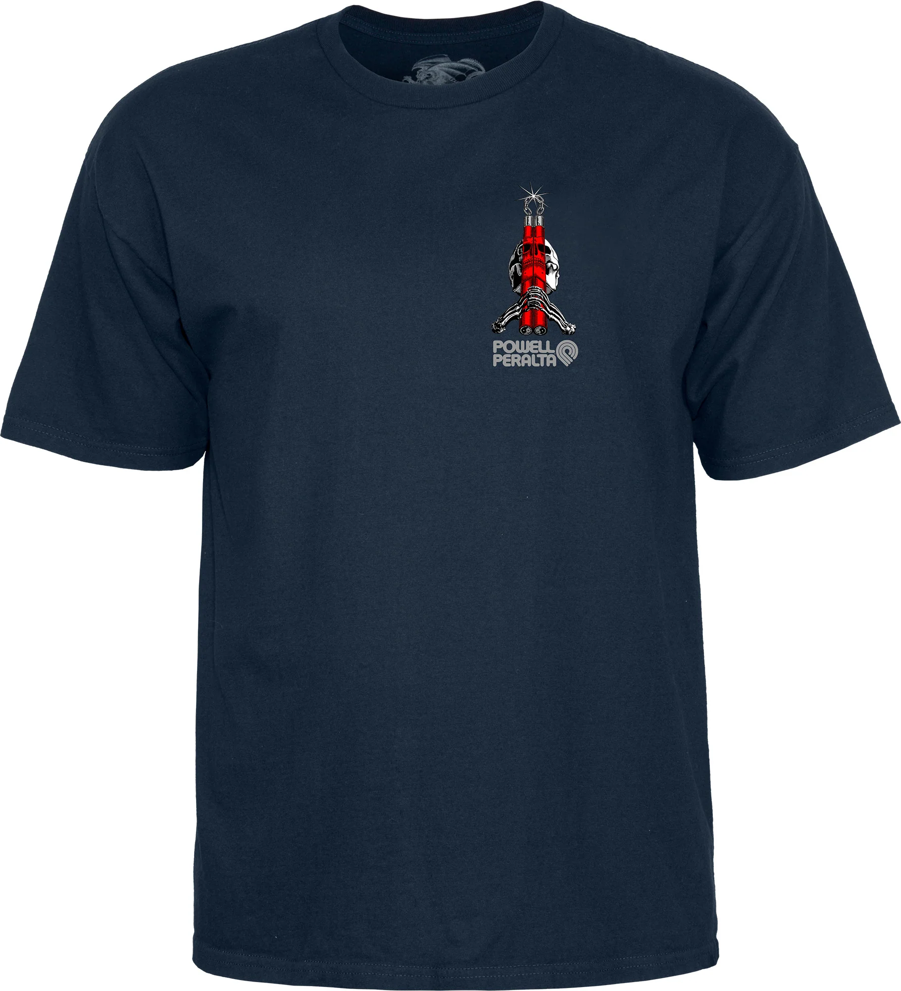Powell Peralta Skull & Nunchucks Bruce Lee Collab T-shirt - Navy - Image 3