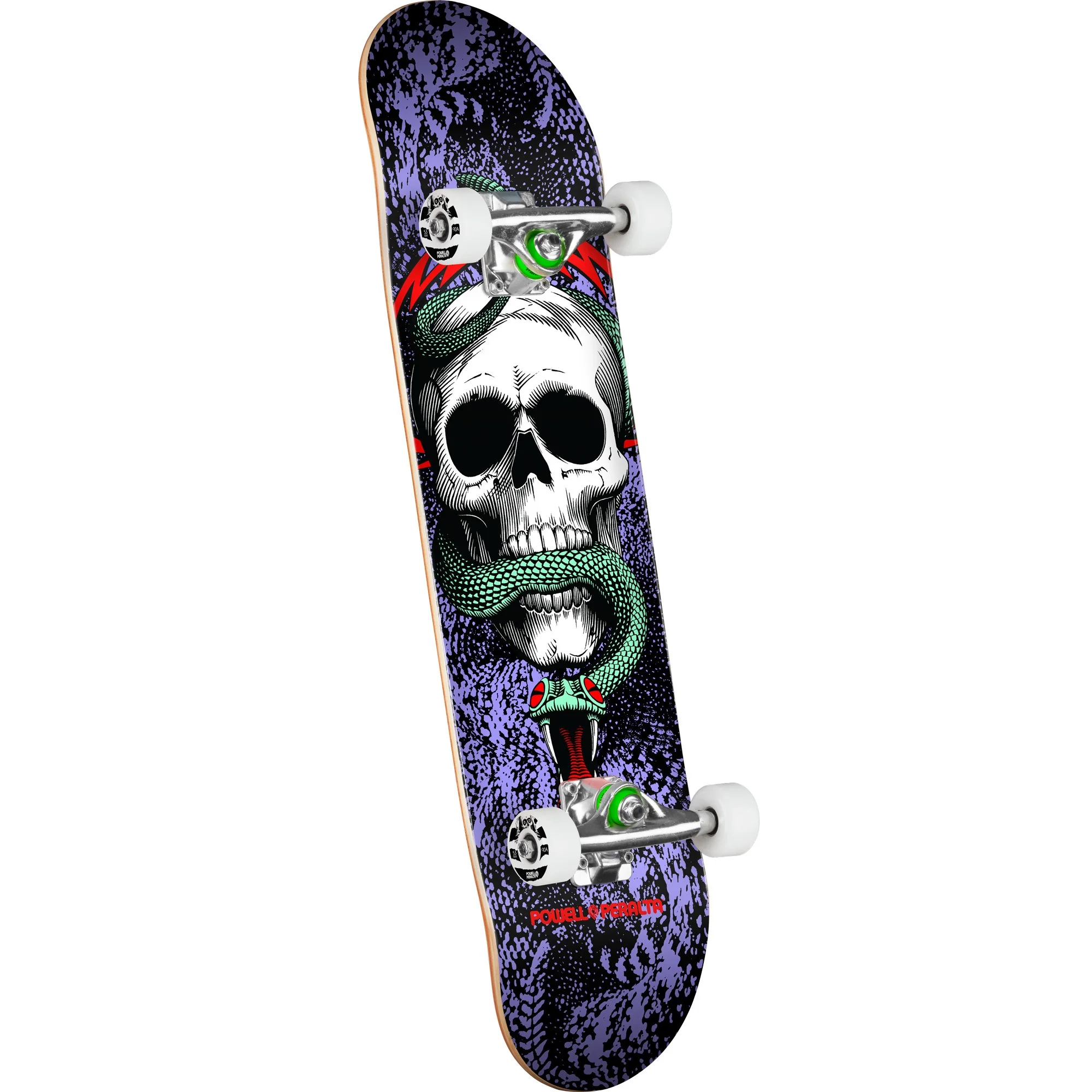 Powell Peralta Skull & Snake Birch Skateboard Complete - 7.75″ Black/Purple