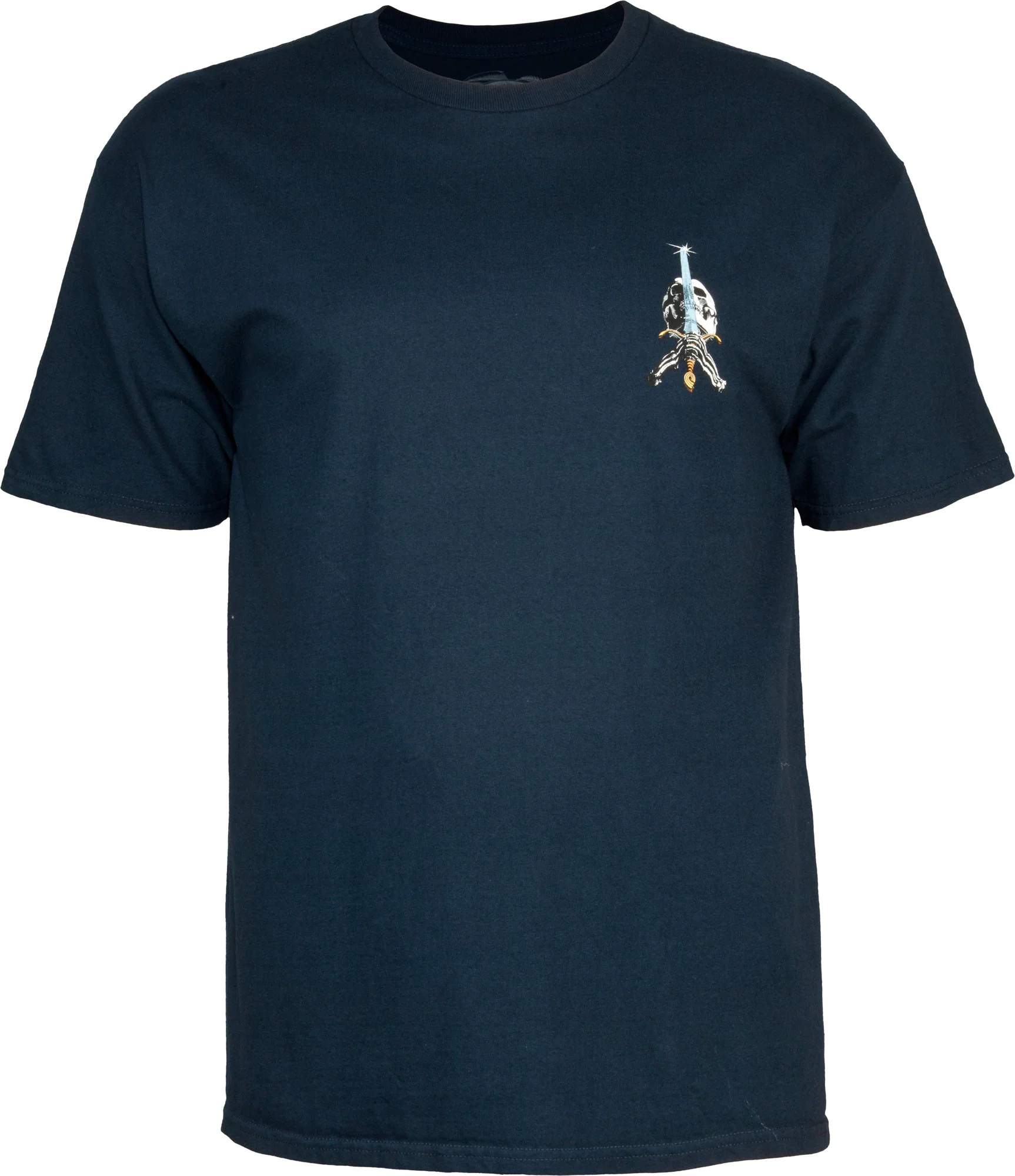 Powell Peralta Skull & Sword T-shirt - Navy - Image 2