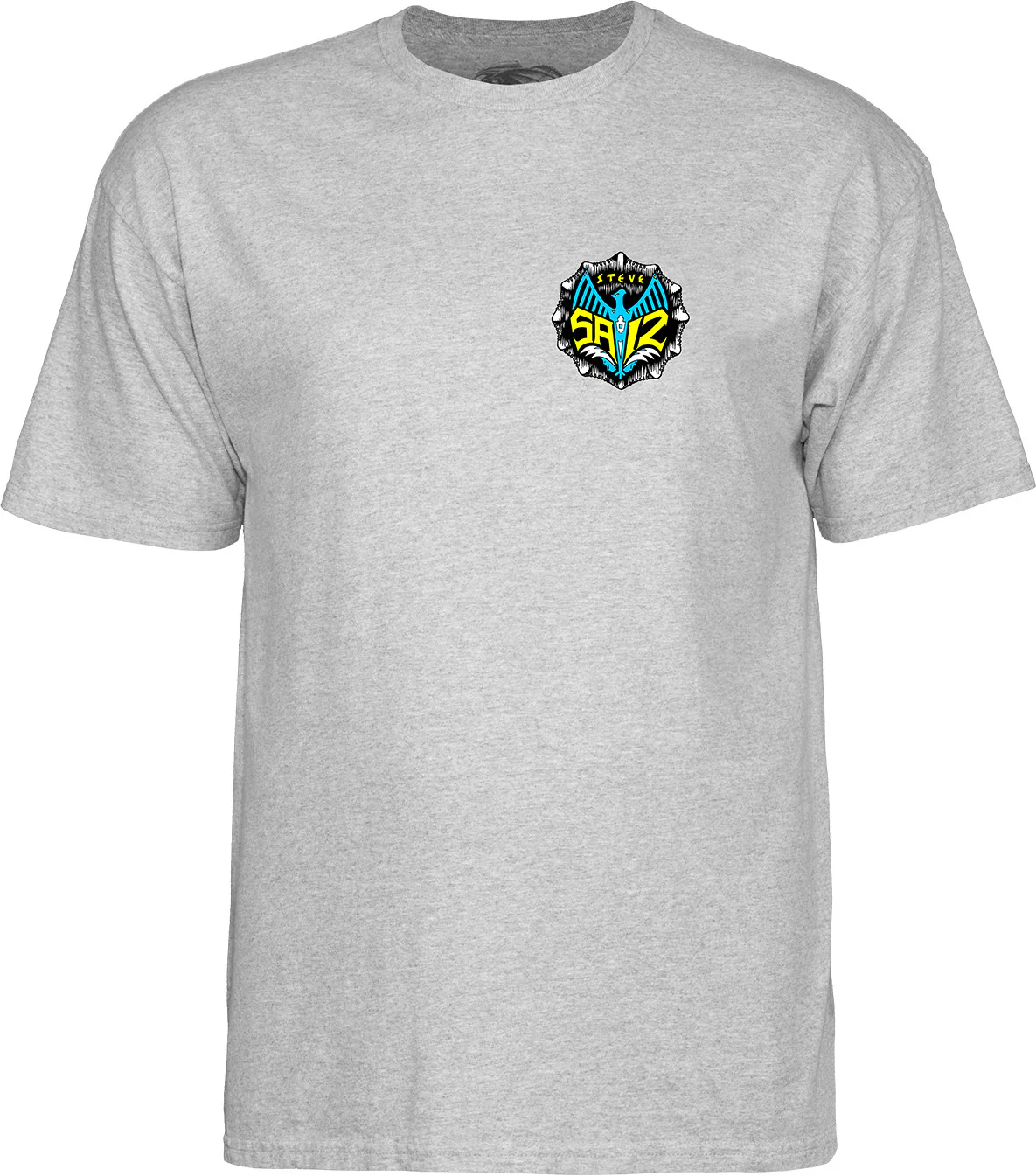 Powell Peralta Steve Saiz Totem T-shirt - Athletic Heather - Image 3