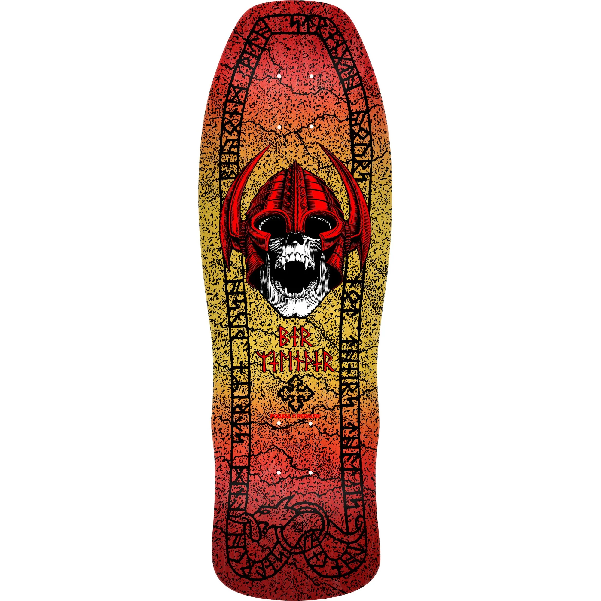 Powell Peralta Welinder Classic Skateboard Deck - 9.62" Red/Yellow Fade
