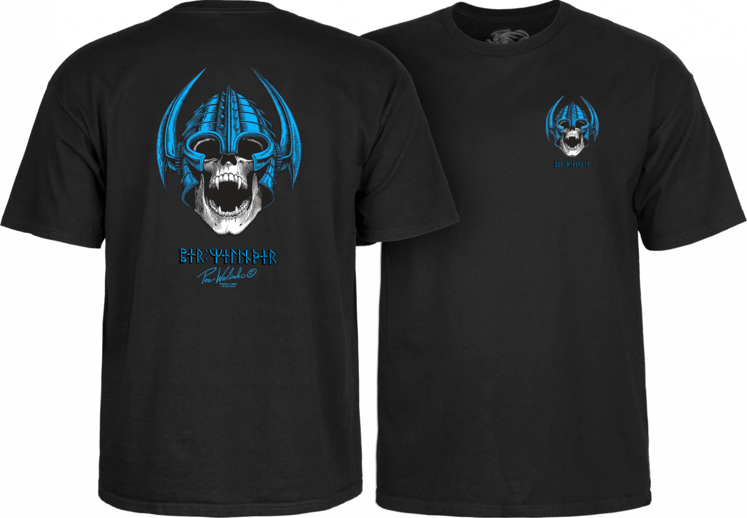 Powell Peralta Welinder Nordic Skull T-shirt - Black - Image 3