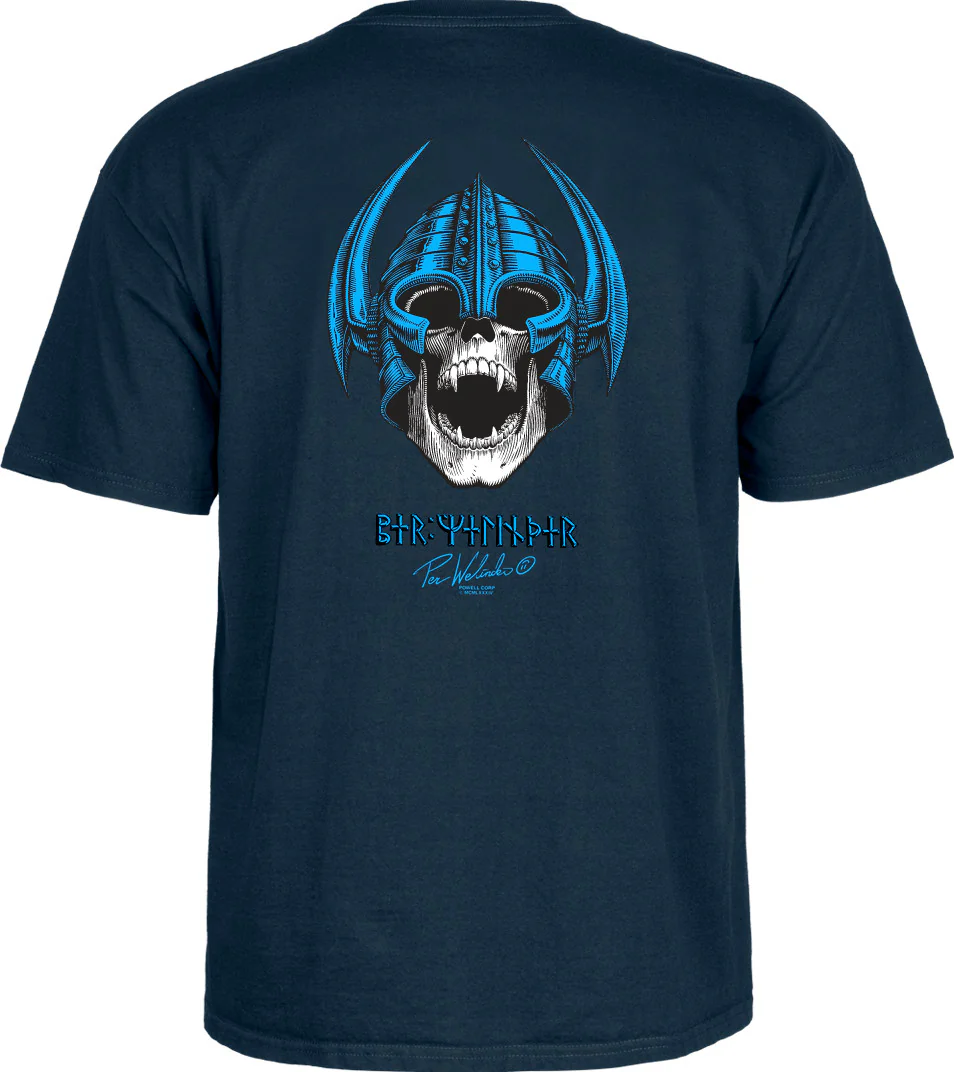 Powell Peralta Welinder Nordic Skull T-shirt - Navy - Image 2