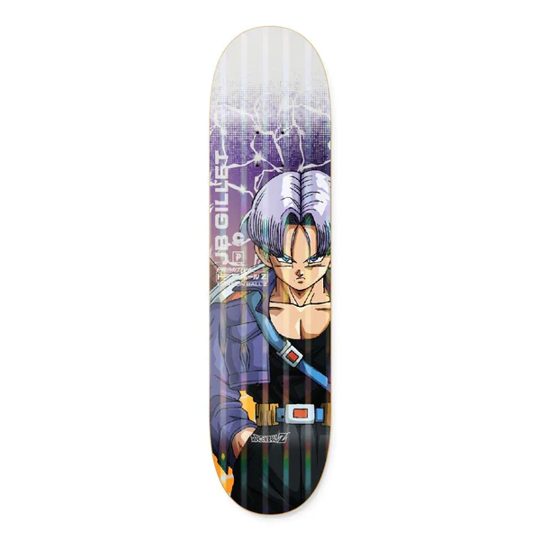 Primitive X Dragon Ball Z JB Gillet Trunks Power Level Skateboard Deck - 8.0″ Purple