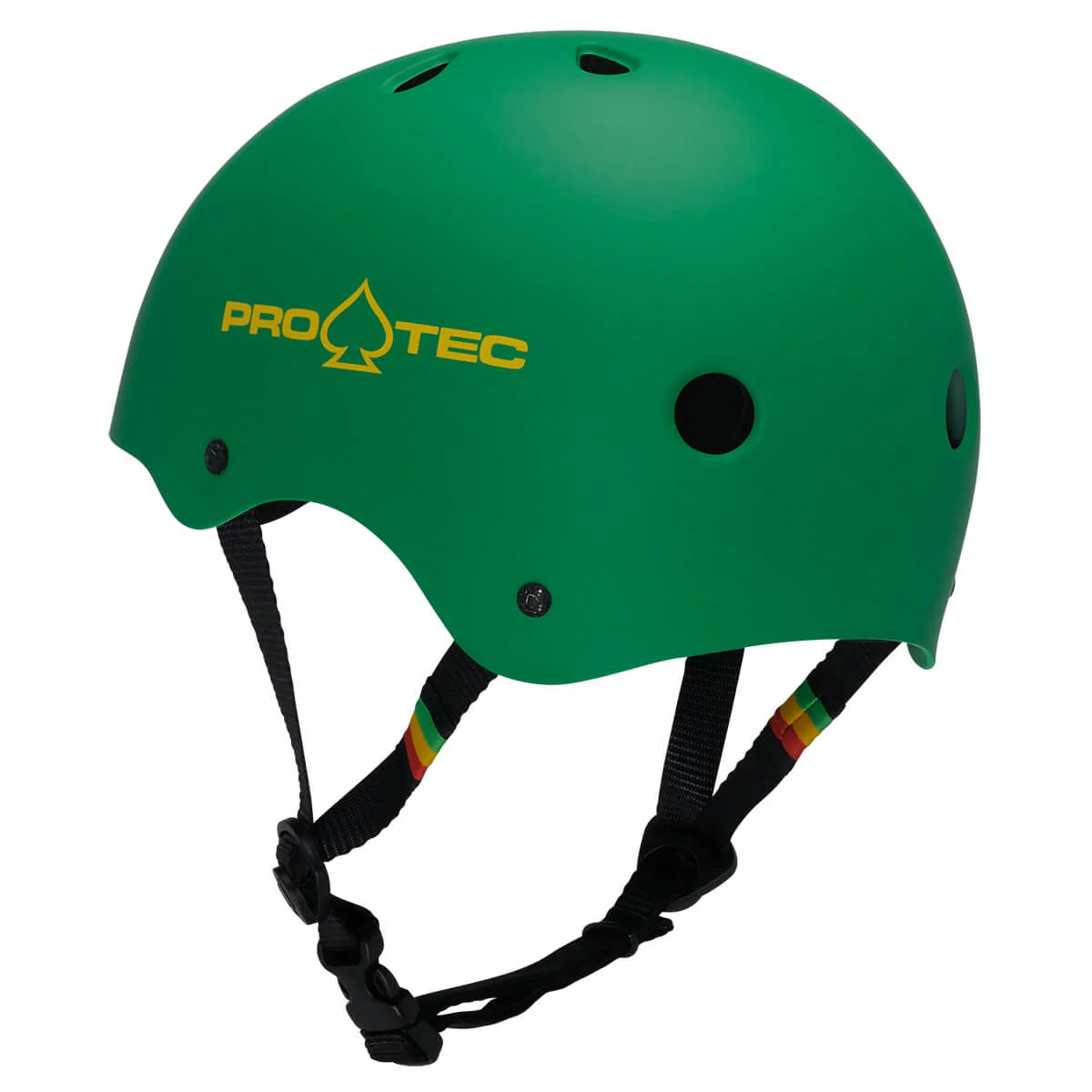 ProTec Classic Skate Helmet - Rubber Rasta Green - Image 2