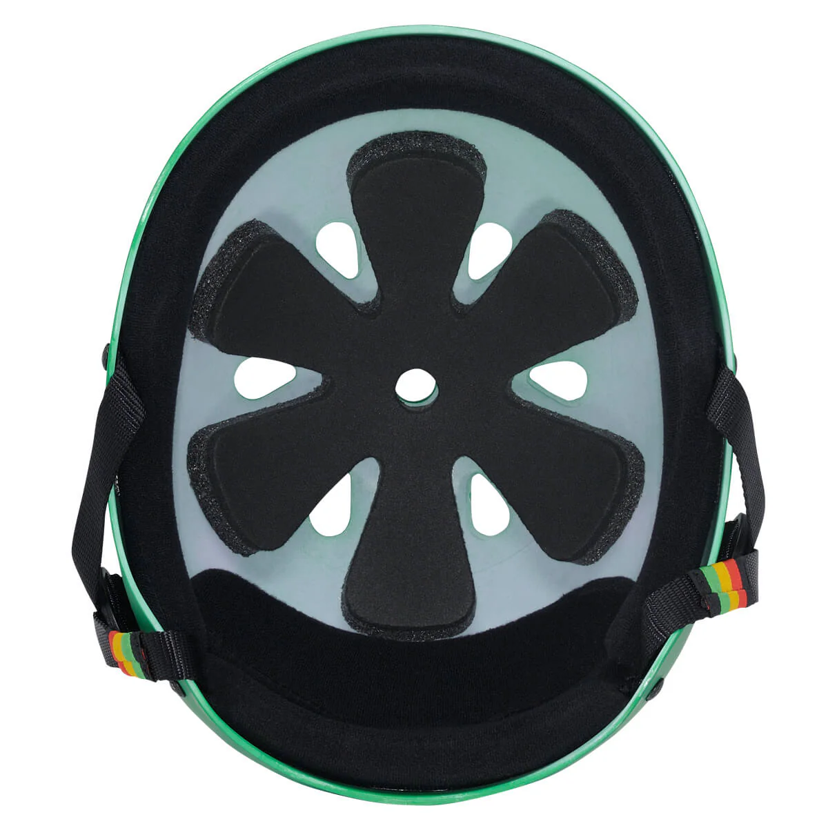 ProTec Classic Skate Helmet - Rubber Rasta Green - Image 3