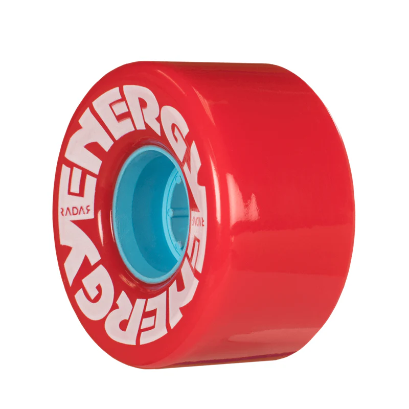 Radar Energy Roller Skate Wheels 57mm 78a - Red (4 Pack) - Image 2