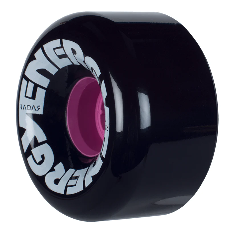 Radar Energy Roller Skate Wheels 65mm 78a - Black (4 Pack) - Image 2