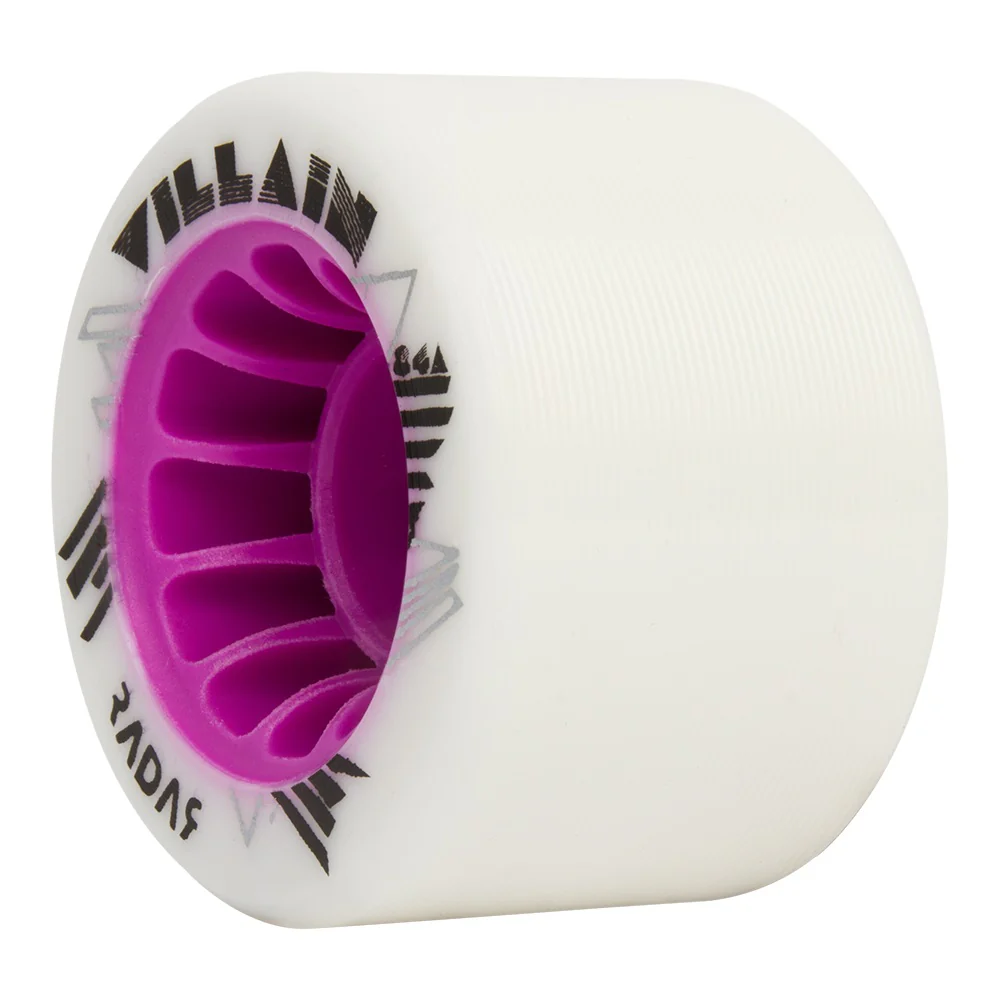 Radar Villain Roller Skate Wheels 59mm 84a - White (4 Pack) - Image 2