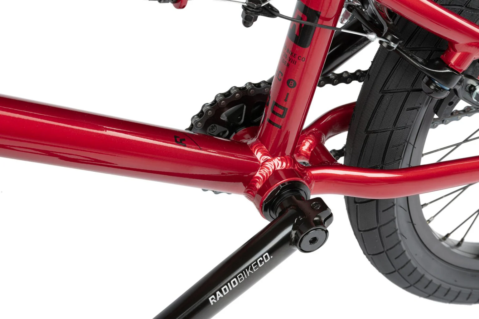 Radio 2021 Dice 20″ Complete BMX Bike - Candy Red - Image 14