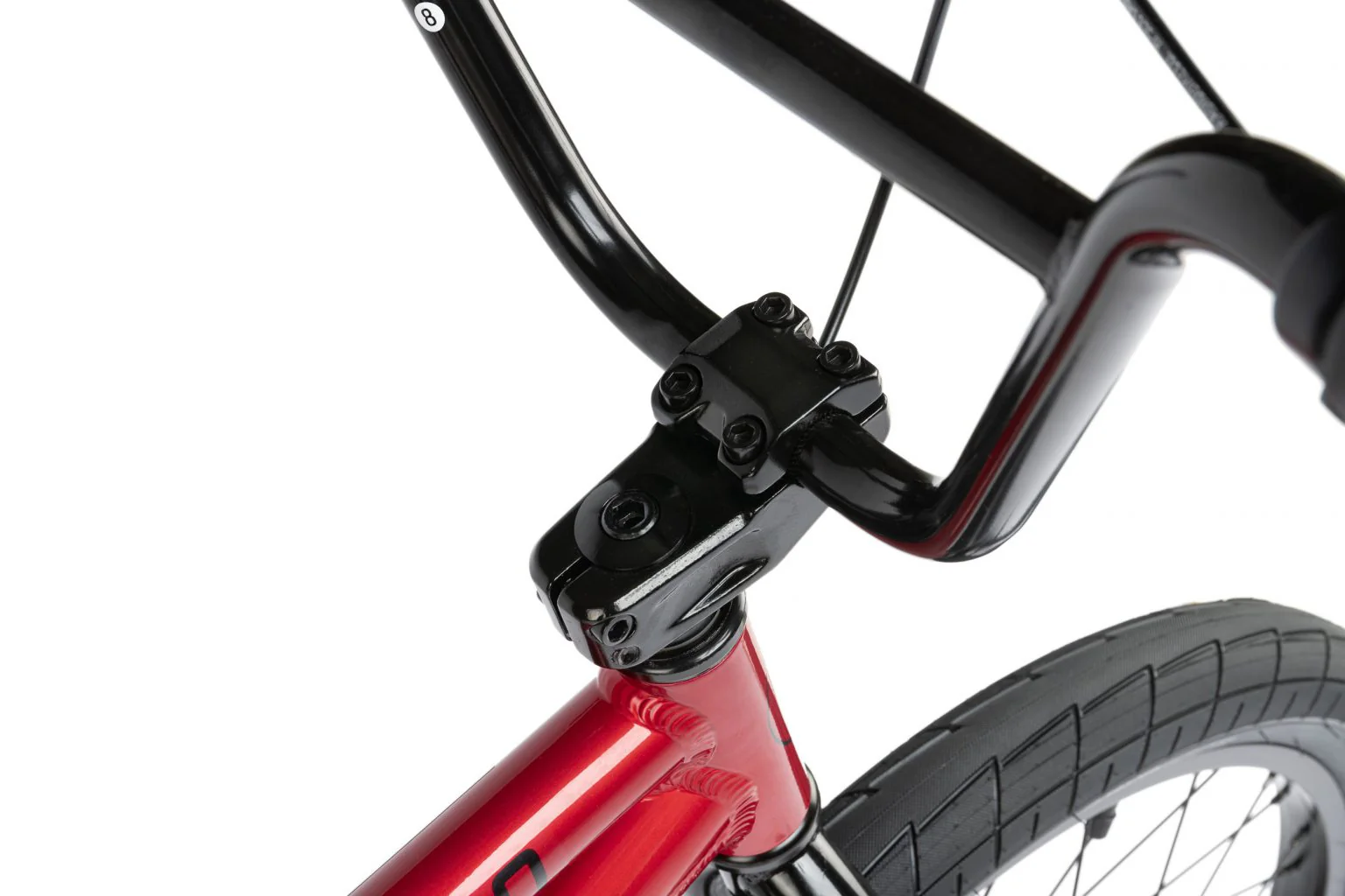Radio 2021 Dice 20″ Complete BMX Bike - Candy Red - Image 6
