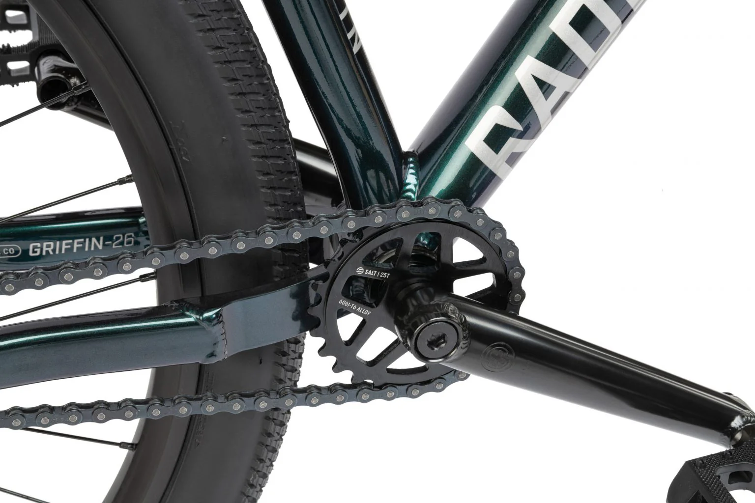 Radio 2021 Griffin 26″ Complete Dirt Jump Bike - Cobalt Green - Image 10