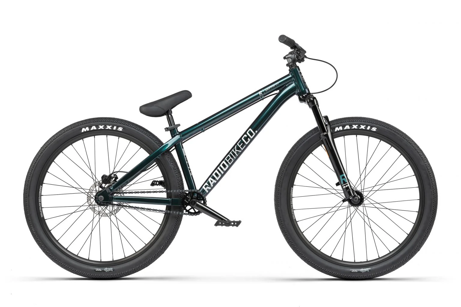 Radio 2021 Griffin 26″ Complete Dirt Jump Bike - Cobalt Green - Image 2