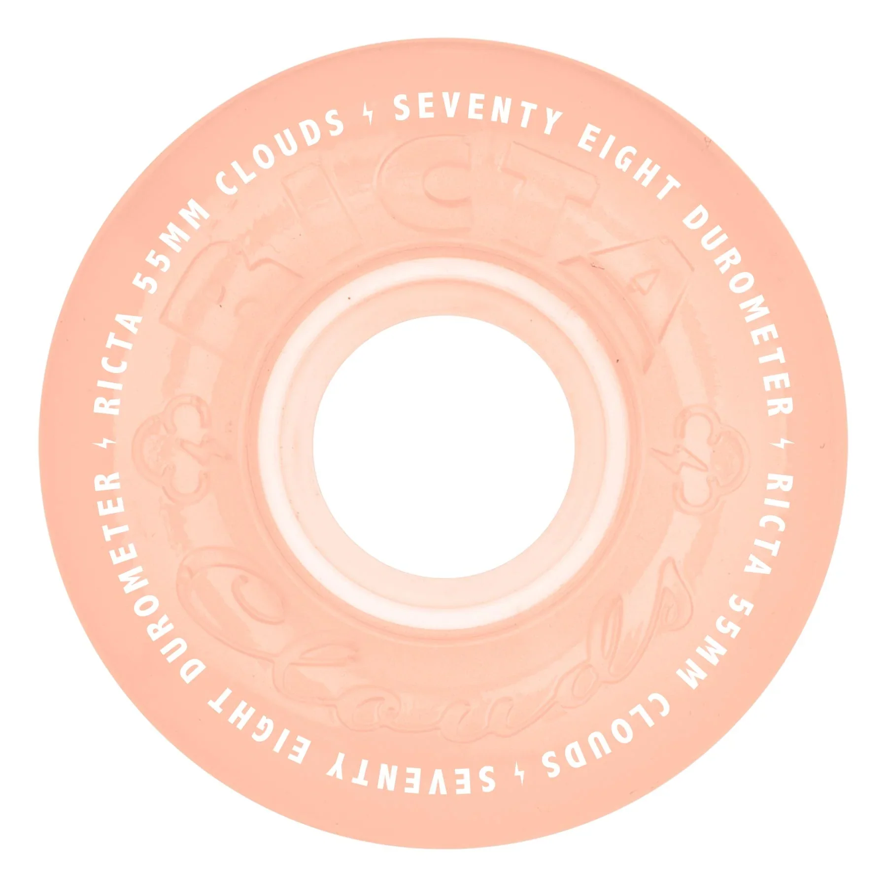 Ricta Clouds Wheels 55mm 78a - Red Glow In The Dark (Set) - Image 2