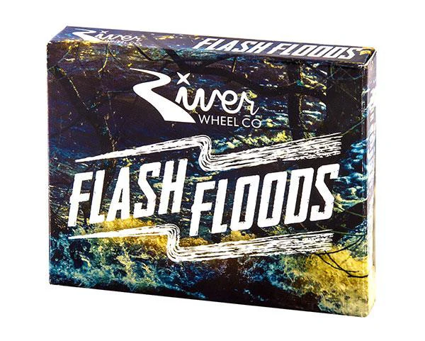 River Flash Flood Bearings Abec 7 - Blue/Gold (Set of 4) - Image 3