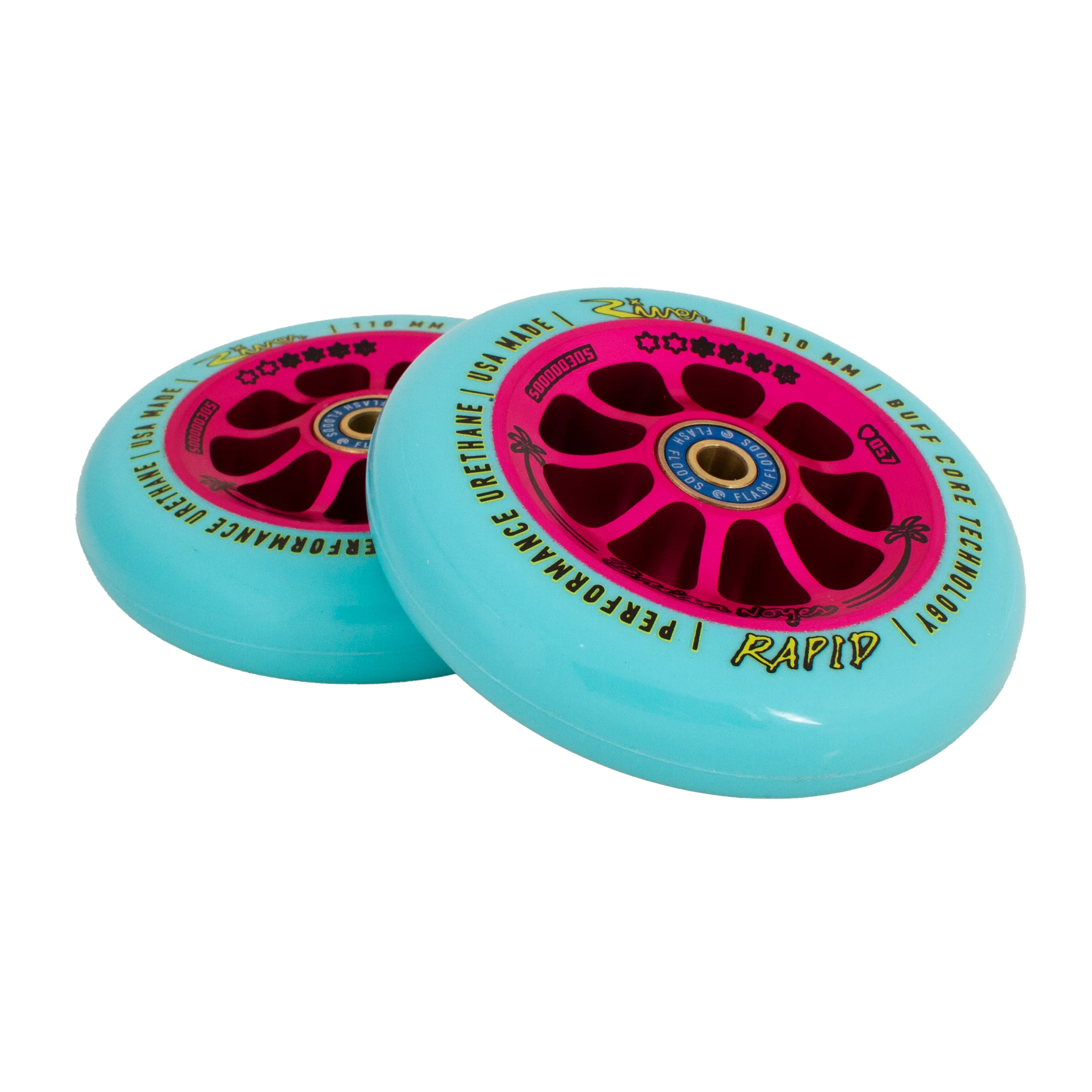 River Wheels Florida Man Rapids 110mm - Bryan Noyes Signature (Pair) - Image 2