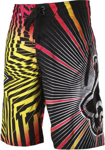 Rockstar Boardshort Spike Vortex - Flame Red