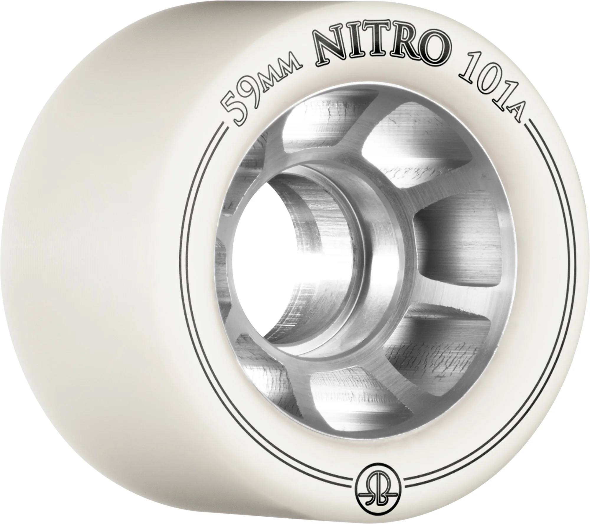 Rollerbones Nitro Wheel 59mm 101a - White (Set of 8)