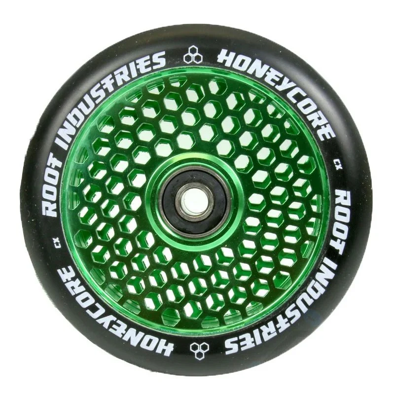 Root Industries HoneyCore Wheels 110mm - Black/Green (Pair) - Image 2