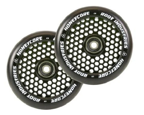 Root Industries HoneyCore Wheels 120mm - Black/Black (Pair) - Image 2
