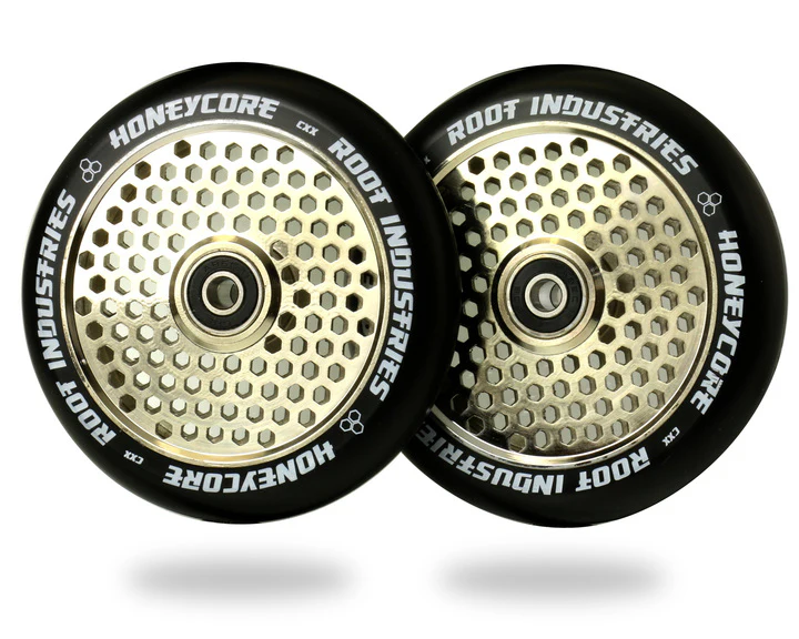 Root Industries HoneyCore Wheels 120mm - Black/Mirror (Pair)
