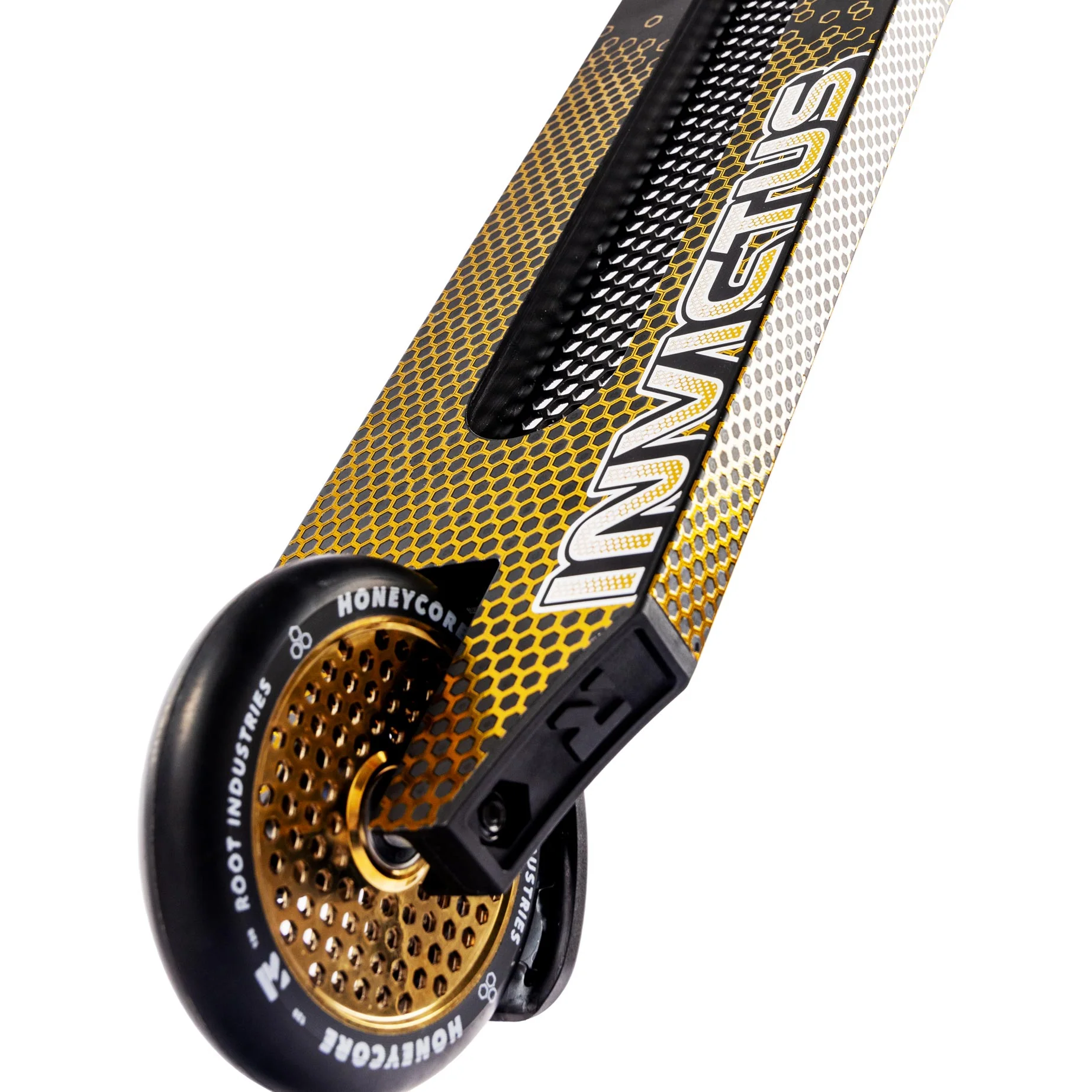 Root Industries Invictus V3 Complete Scooter - Gold Rush - Image 10