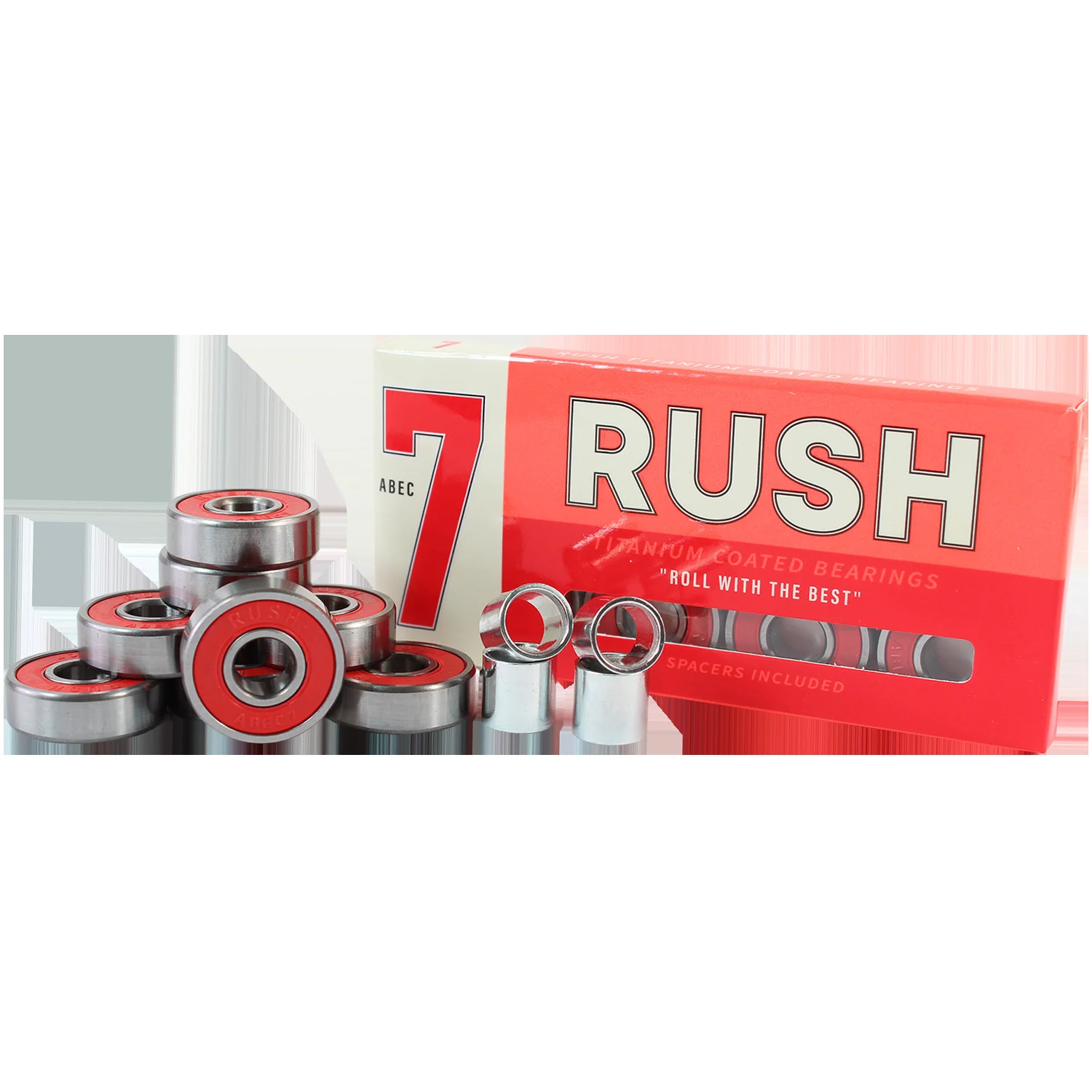 Rush ABEC 7 Skateboard Bearings (8 Pack)