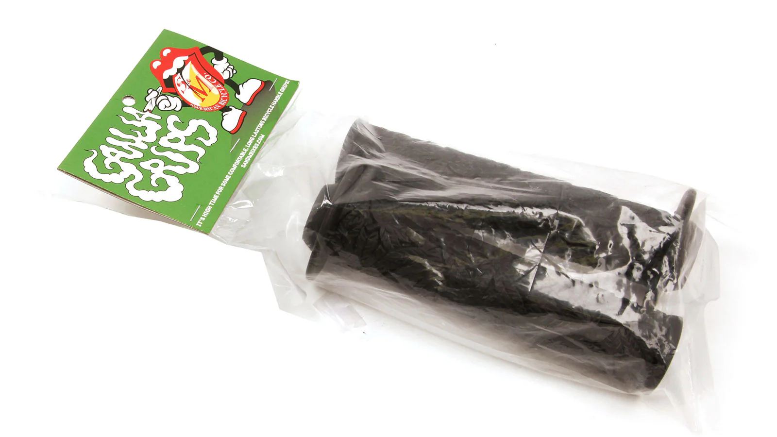 S&M Bikes BMX Ganja Grips - Black Resin - Image 2