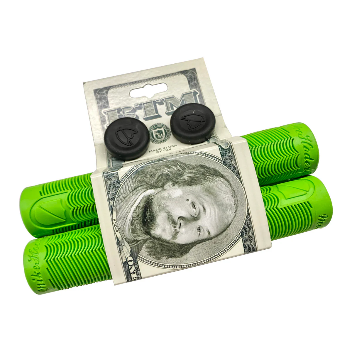 S&M Bikes BMX Hoder Grips - Lime Green - Image 2