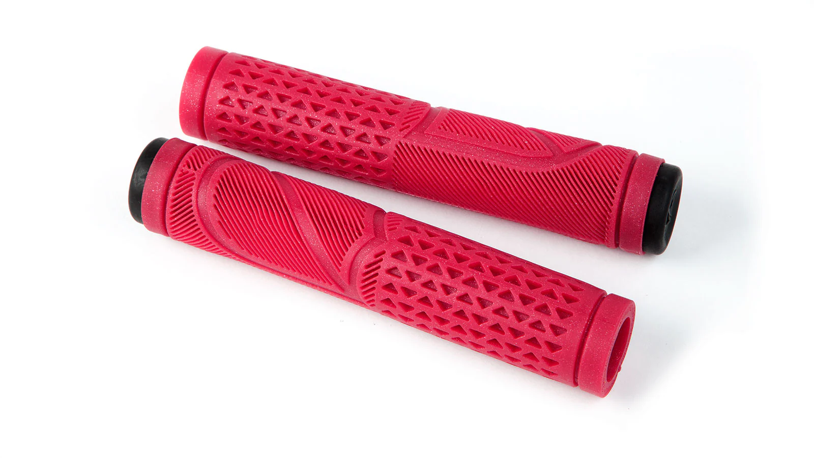 S&M Bikes BMX Passero Grips - Trans Red/Gold Flake