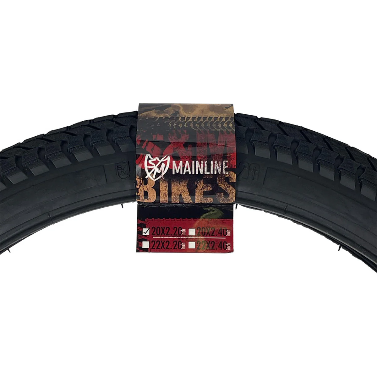 S&M Bikes Mainline Tire 20″x2.20″ - Black - Image 2