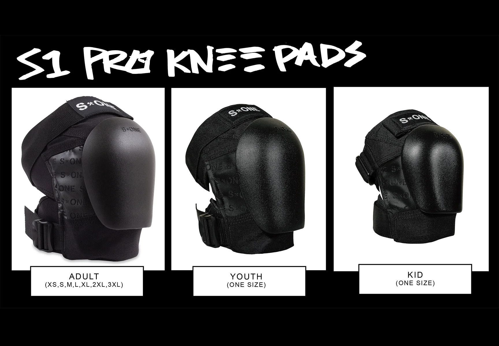 S1 Kid Pro Knee Pad - Black - Image 5