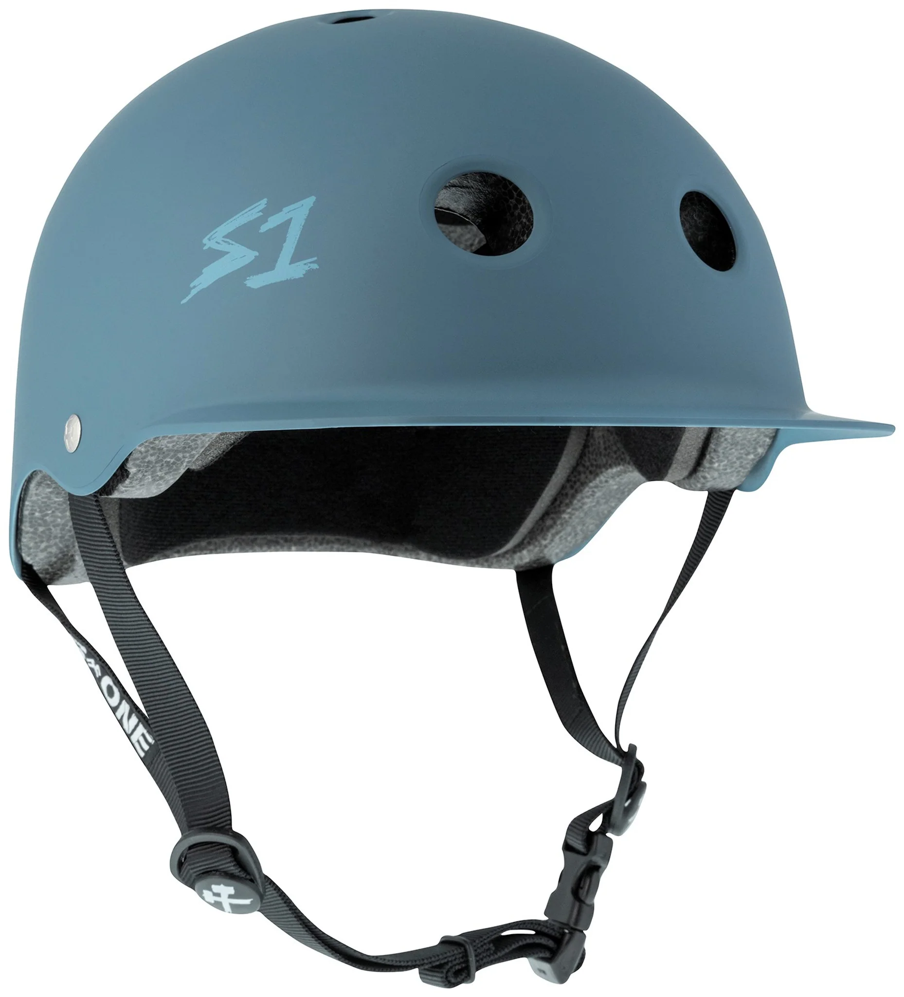 S1 Lifer Brim Helmet - Deep Blue Matte/Undialed LIT Collaboration - Image 2