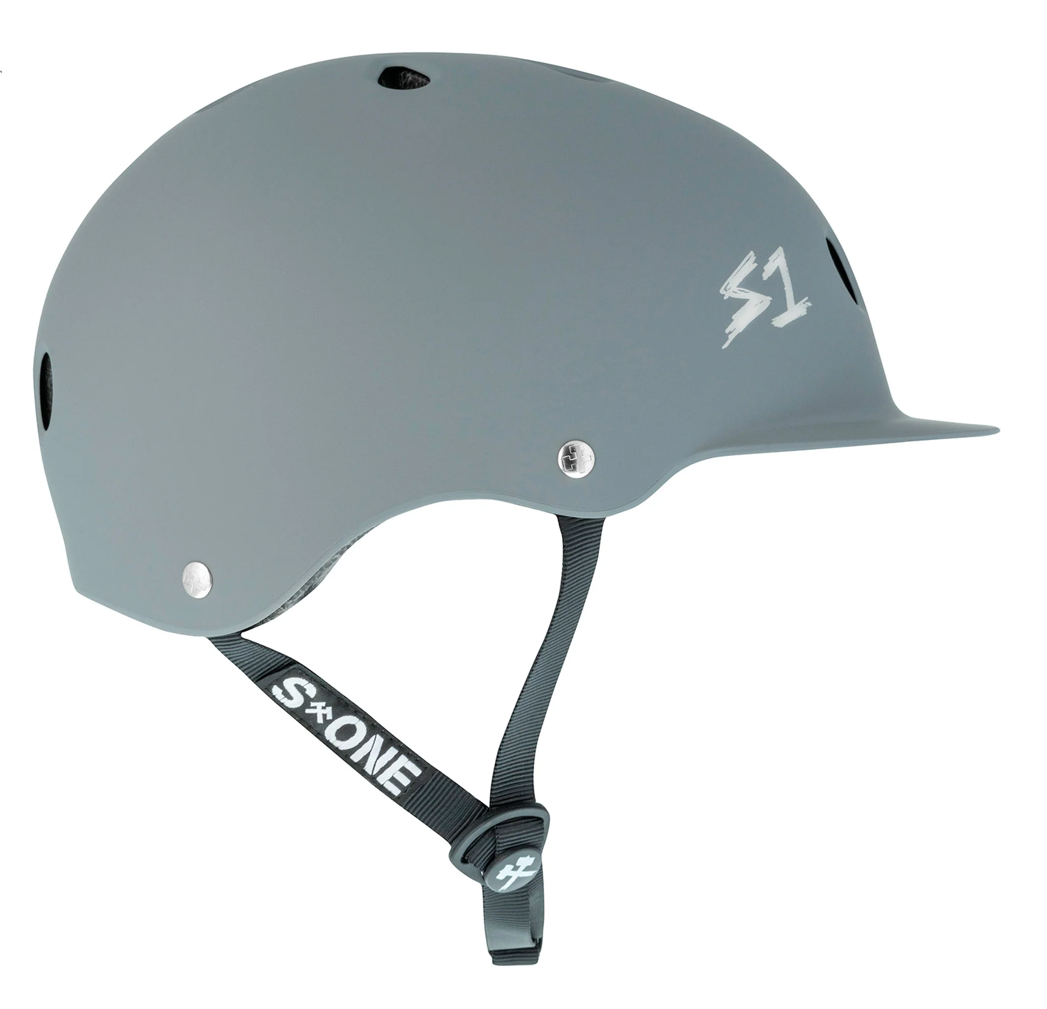 S1 Lifer Brim Helmet - Grey Matte/Undialed LIT Collaboration - Image 3
