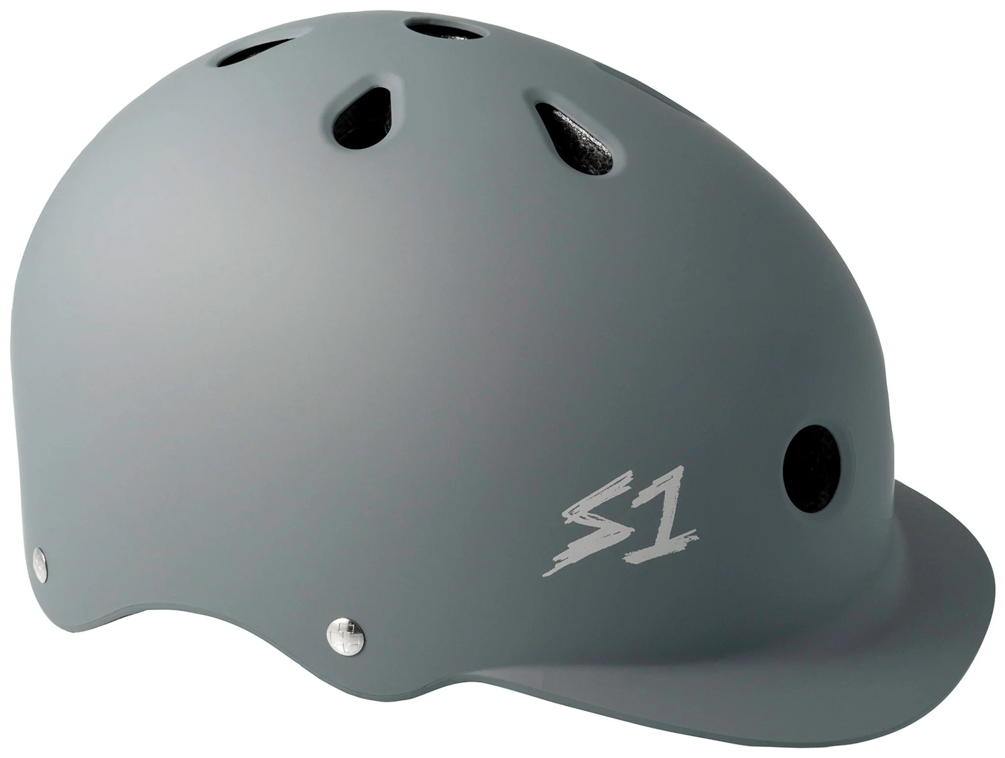 S1 Lifer Brim Helmet - Grey Matte/Undialed LIT Collaboration - Image 5