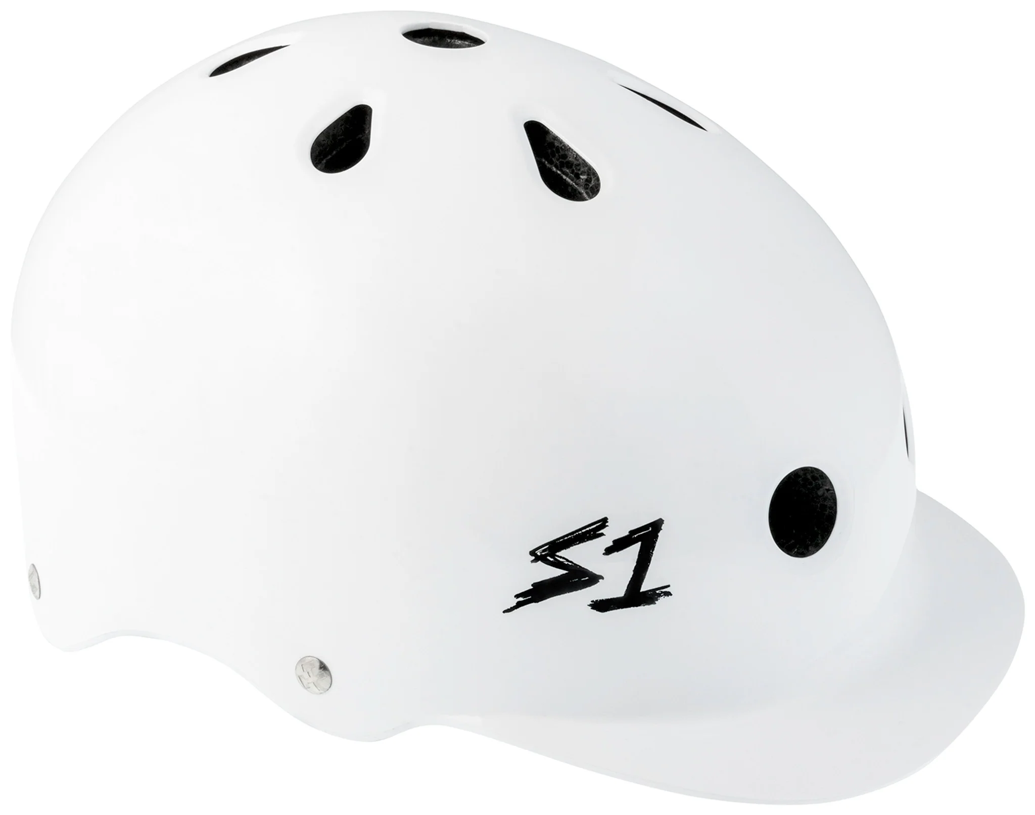 S1 Lifer Brim Helmet - White Gloss - Image 2