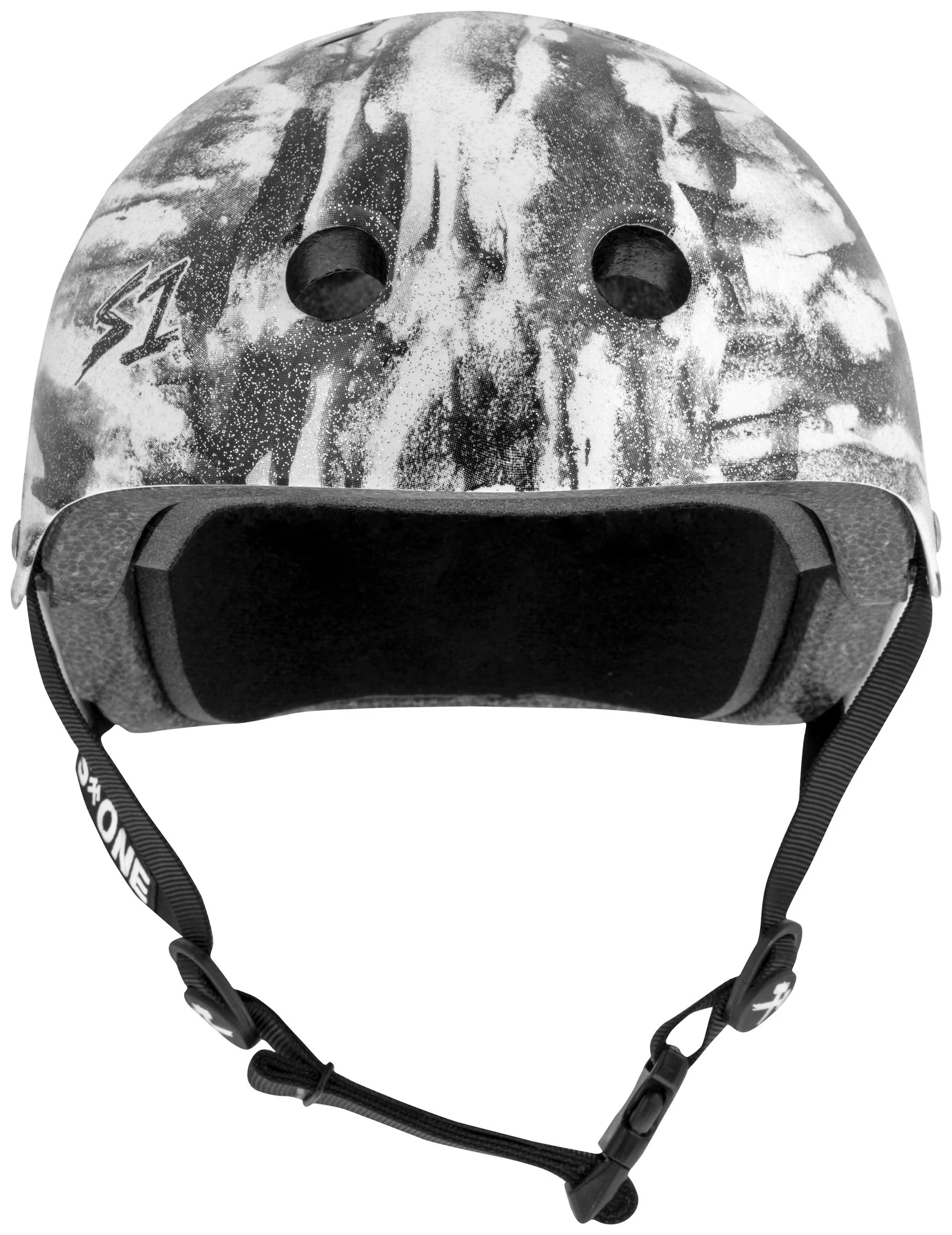 S1 Lifer Helmet - Black White Glitter/Bomba Hache Collab - Image 3