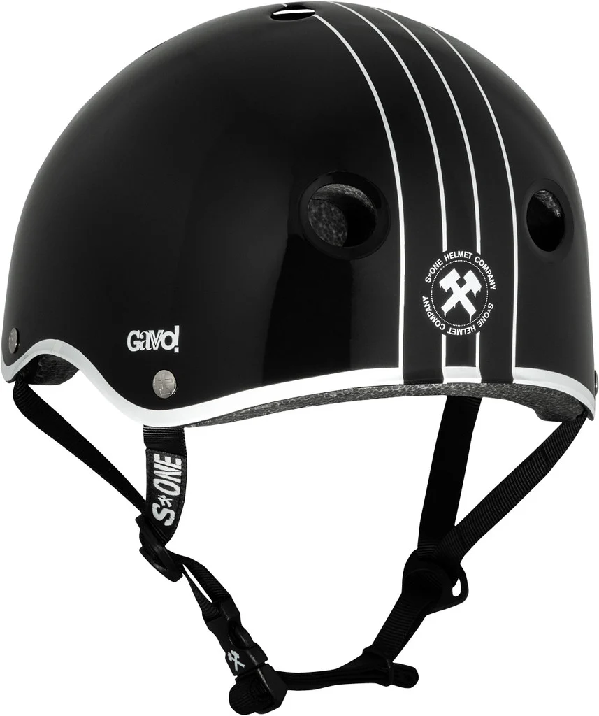 S1 Lifer Helmet - Gavo Collab-Black Gloss/White Outline - Image 4