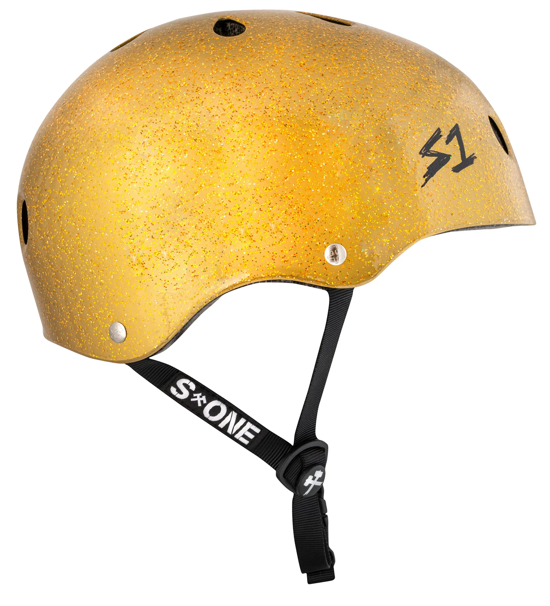 S1 Lifer Helmet - Gold Gloss Glitter - Image 2