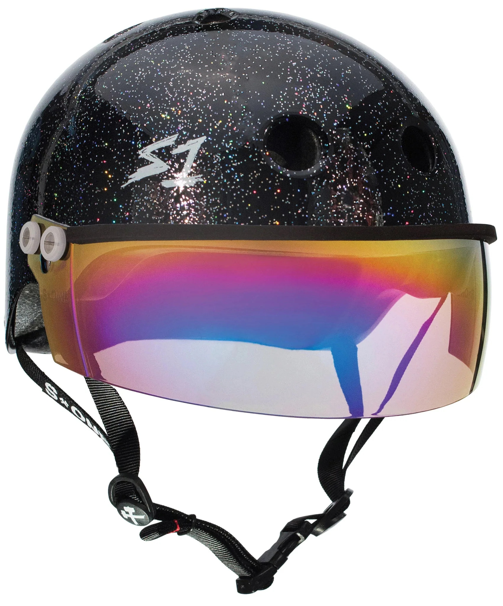 S1 Lifer Visor Gen 2 Helmet - Black Gloss Glitter - Image 4