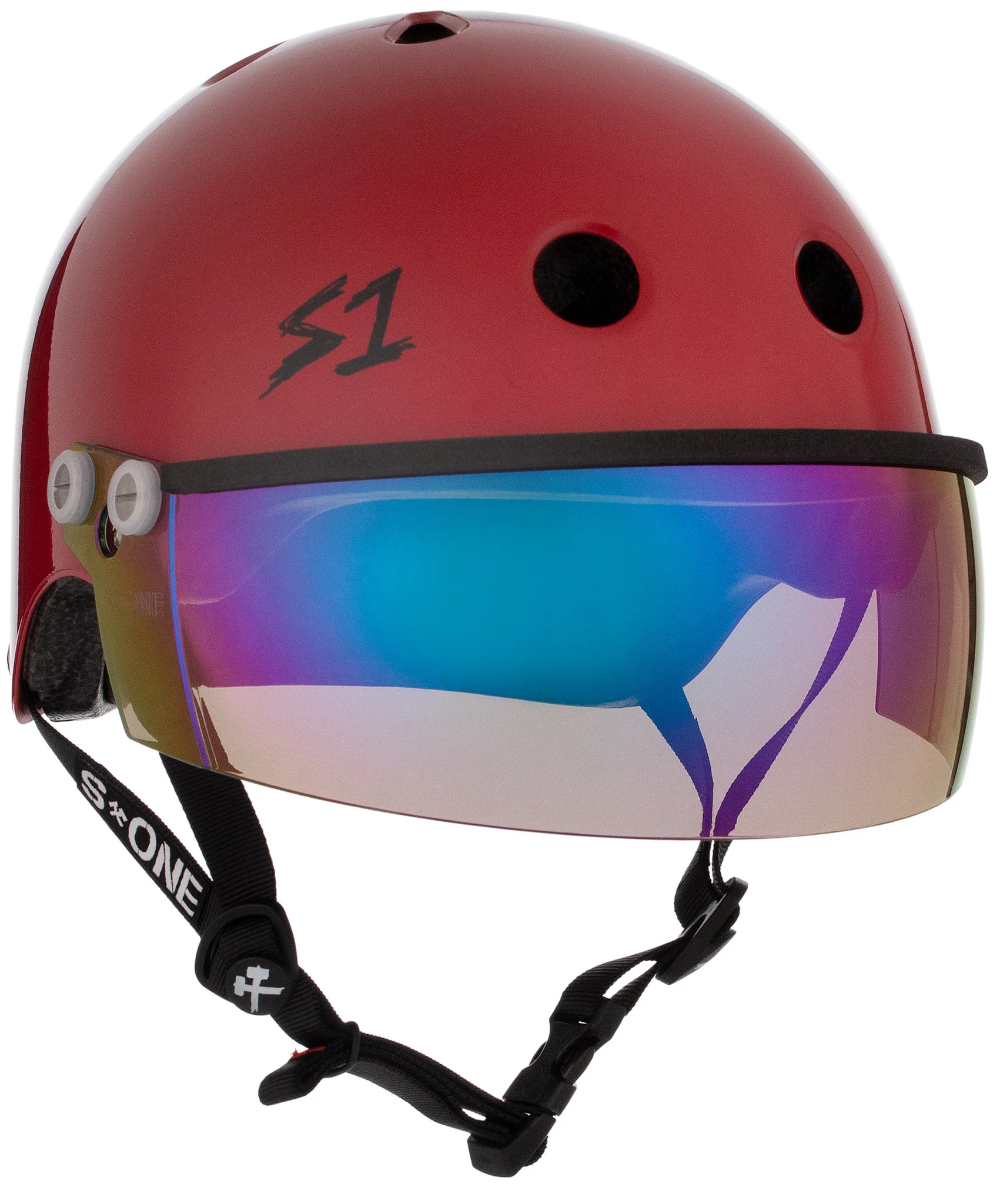 S1 Lifer Visor Gen 2 Helmet - Blood Red Matte - Image 4