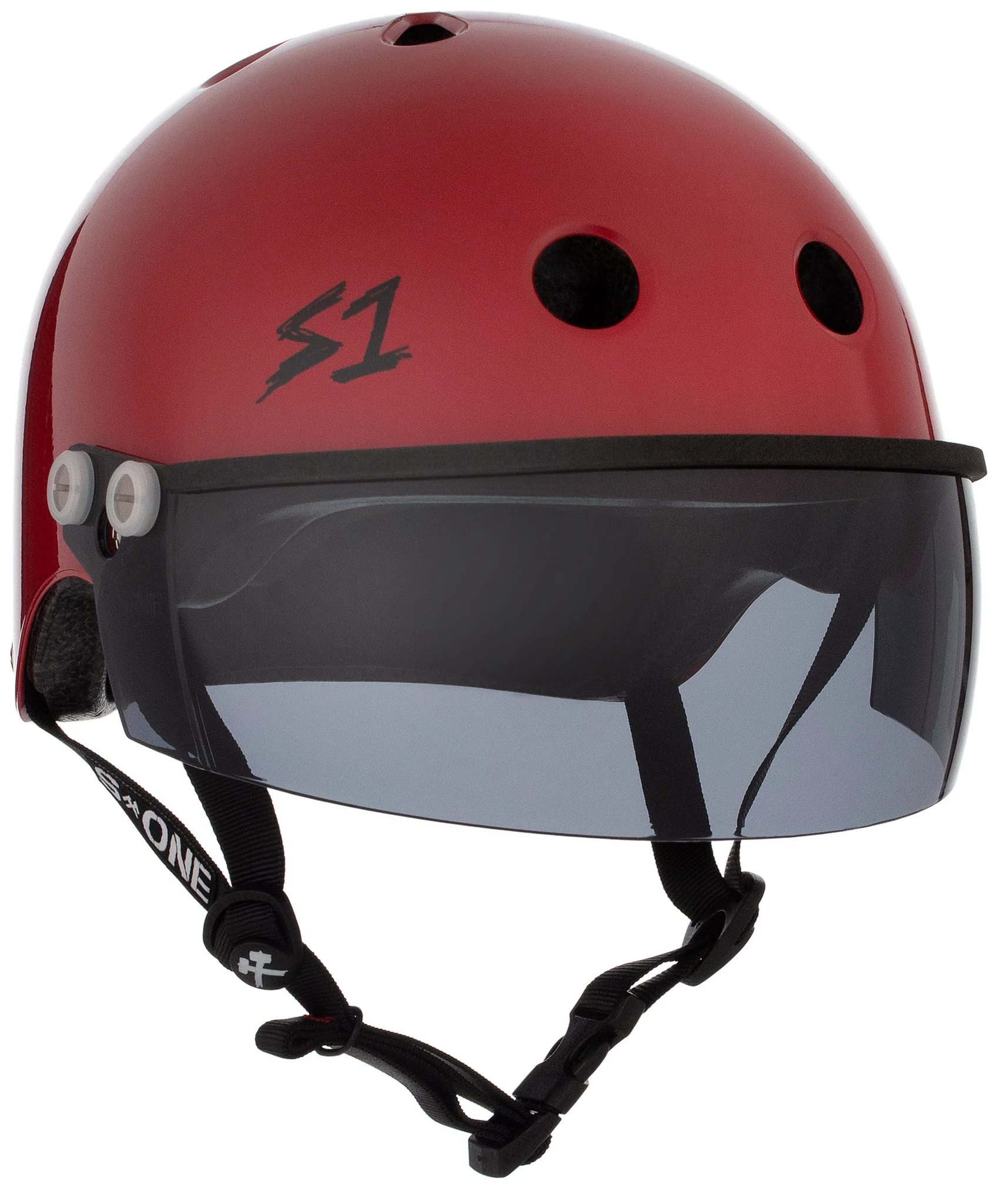S1 Lifer Visor Gen 2 Helmet - Blood Red Matte - Image 7