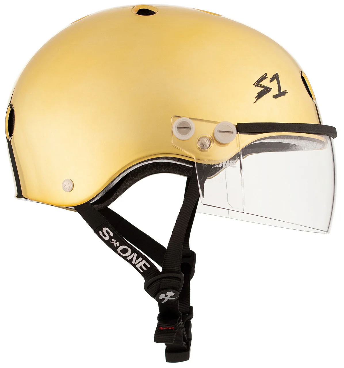 S1 Lifer Visor Gen 2 Helmet - Gold Mirror - Image 2