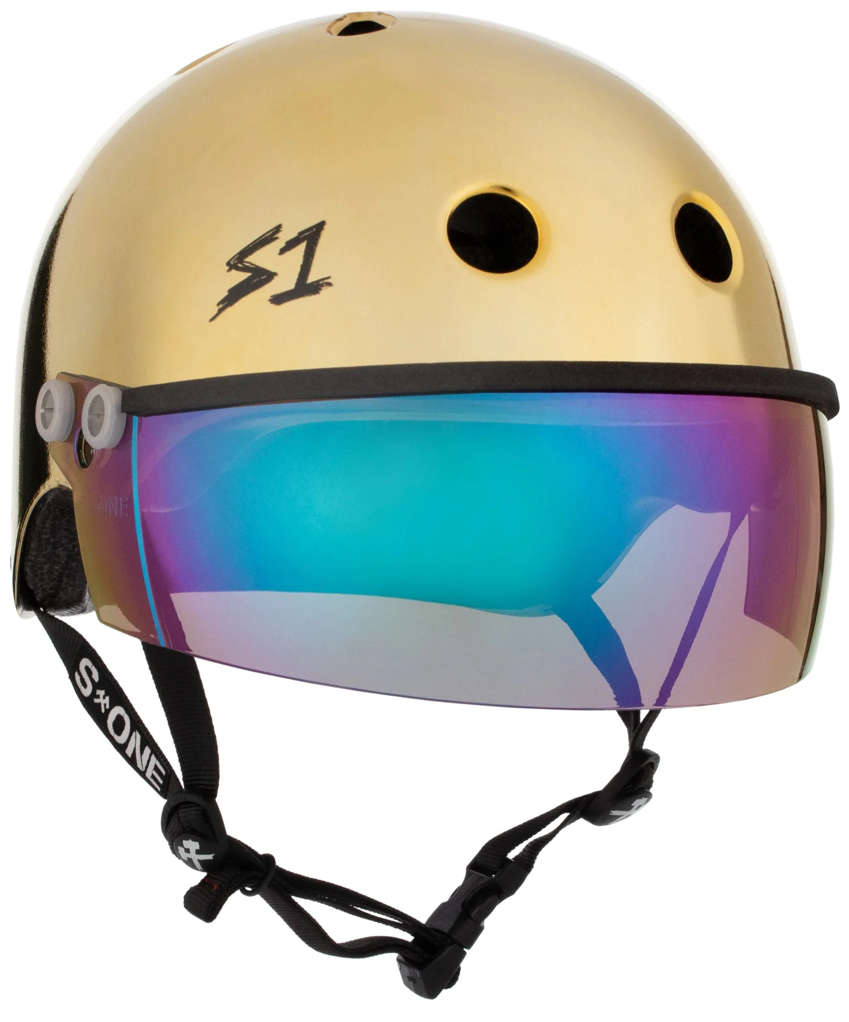 S1 Lifer Visor Gen 2 Helmet - Gold Mirror - Image 4