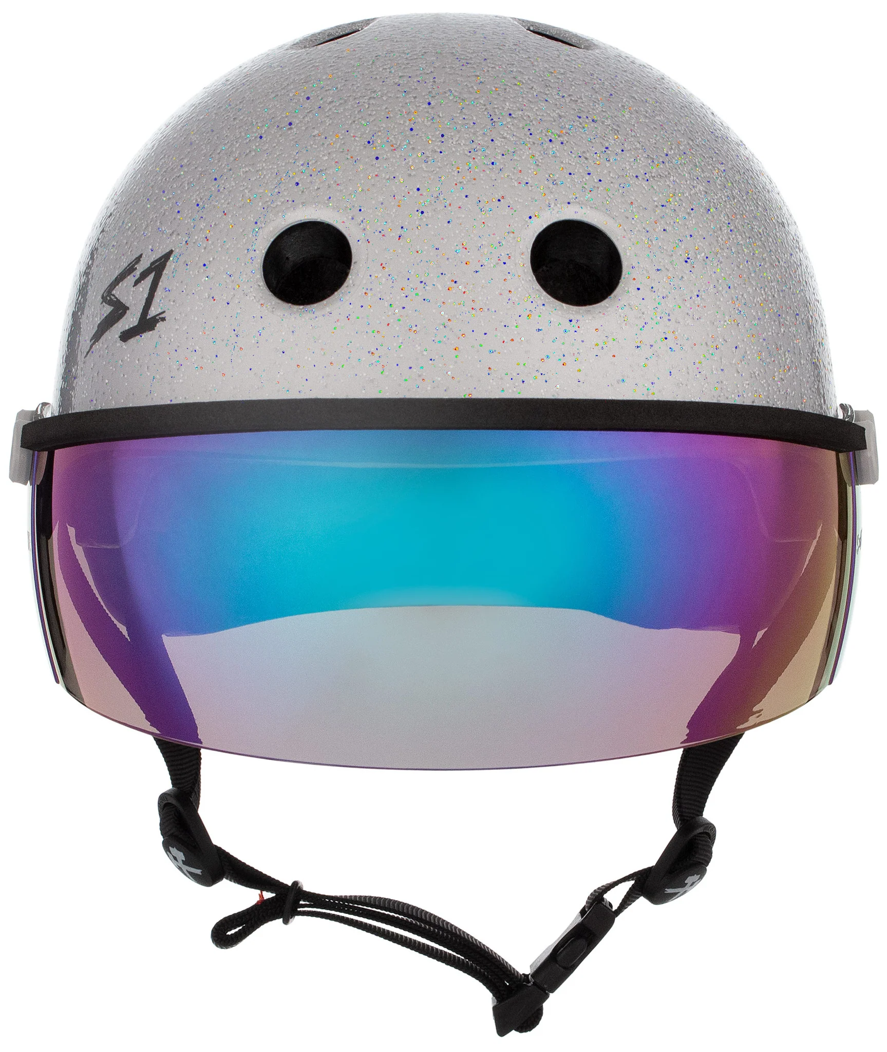 S1 Lifer Visor Gen 2 Helmet - Silver Gloss Glitter - Image 6